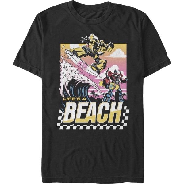 Life's A Beach Transformers T-paita M