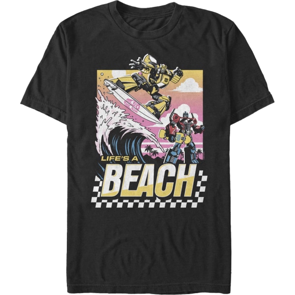 Life's A Beach Transformers T-paita M