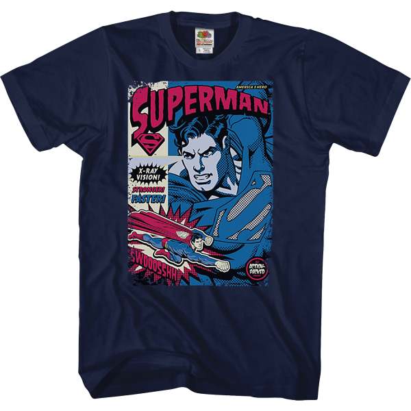 Superman Action-Packed DC Comics T-paita Uusi L