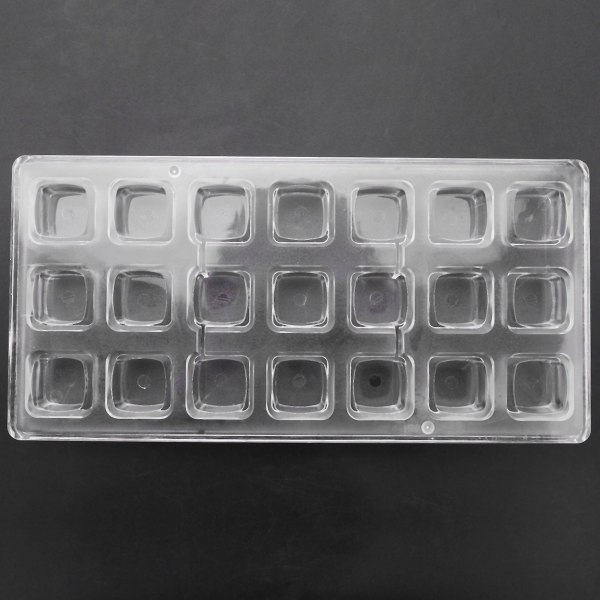 3D Chokoladeform Til Hjemmelavet Firkantet Chokolade DIY Bageudstyr Polycarbonat Chokoladeform