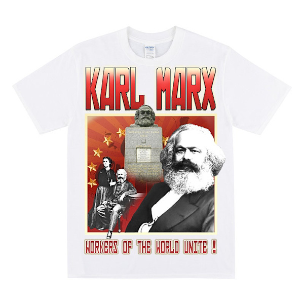 KARL MARX Hyllning T-shirt White XXL