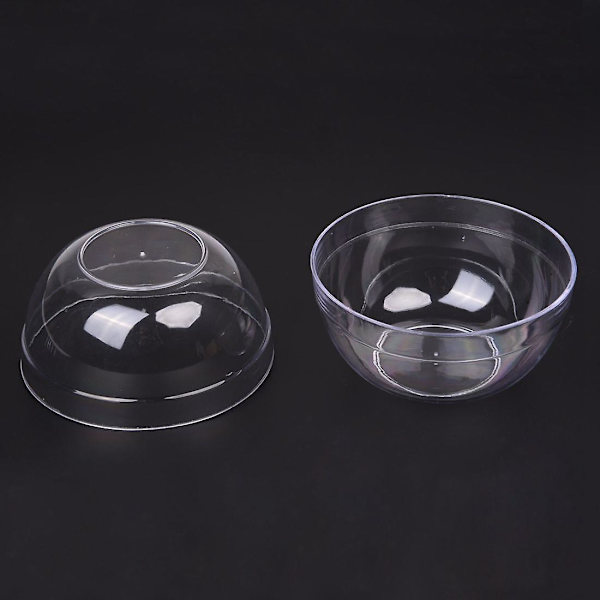 Kvinnor 9cm x 4.5cm DIY ansiktsmask klar plastskål mixer stativ 2 st