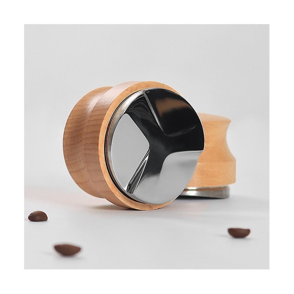 Kaffeutjämning Espresso Tamper Hand Tamper Tillbehör, justerbart djup, rostfritt stål för kaffe