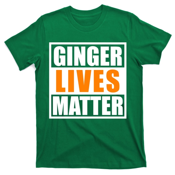 Ginger Lives Matter Rolig irländsk St Patrick's Day T-shirt XL