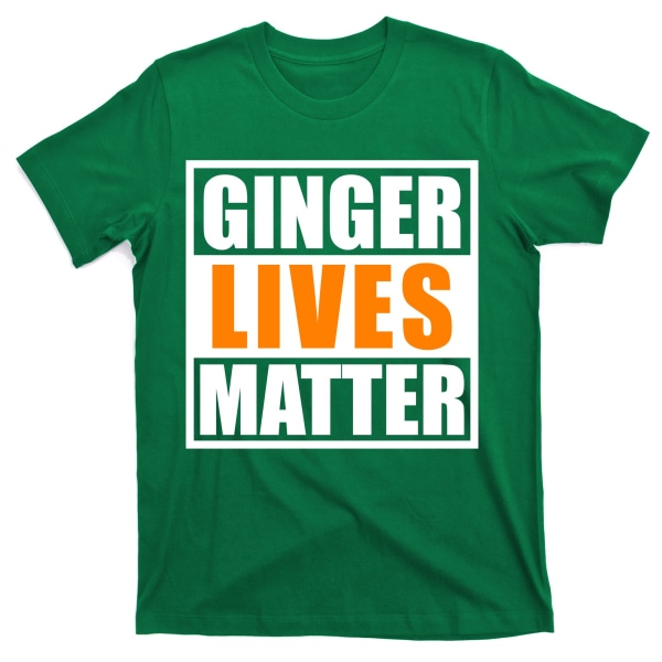 Ginger Lives Matter Sjove Irske St. Patricks Dag T-Shirt S