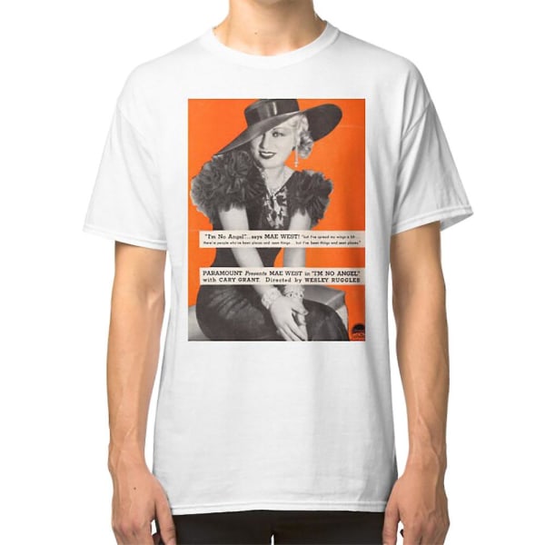 Mae West I'm No Angel T-shirt för filmaffisch från 1930-talet S