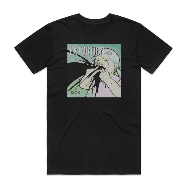 Extortion Sick Album Cover T-Shirt Svart L