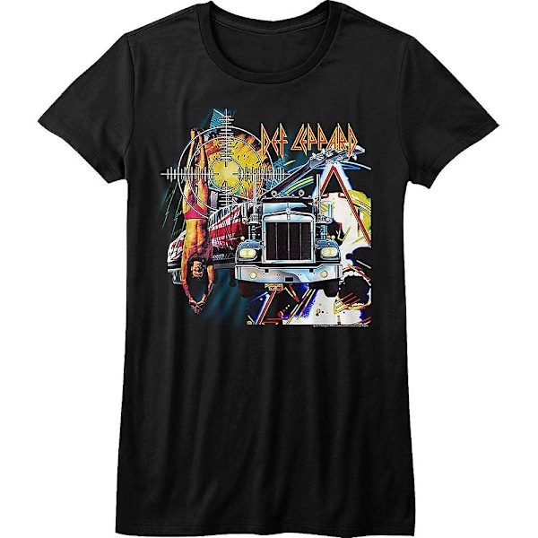 Ladies First Four Collage Def Leppard T-skjorte XL