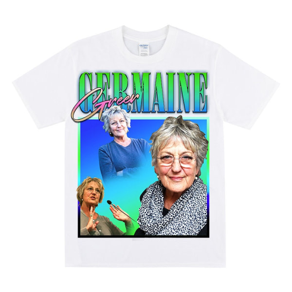 GERMAINE GREER Kunnianosoitus T-paita Feministeille White XL