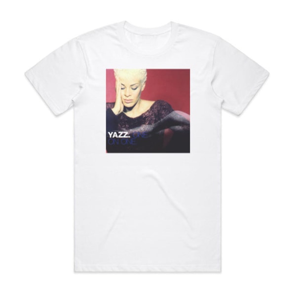 Yazz One On One Album Cover T-Shirt Vit M