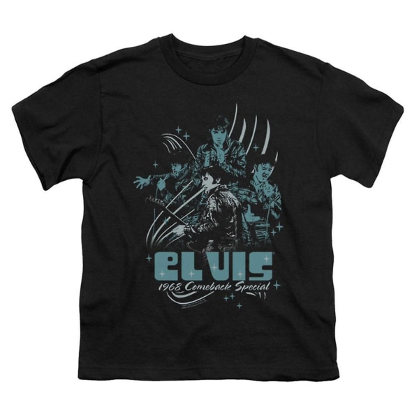 Elvis Presley 68 T-shirt i läder XXL