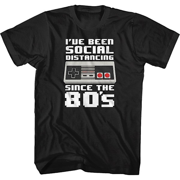 Nintendo Controller Social Distancing Sedan 80-talet T-shirt XXL