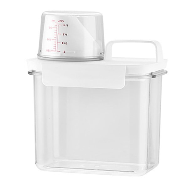Lufttät tvättmedelsförvaringslåda tvättbehållare med lock och handtag mångsidig förvaring b