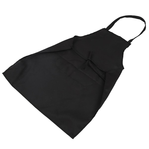 3 st Unisex Köksförkläden med 2 Fickor, Svart, En Storlek (Medium)