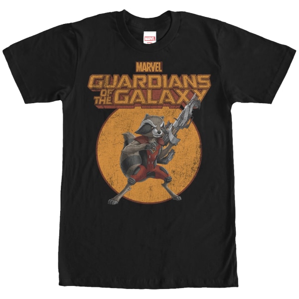 Rocket Raccoon Action Pose Guardians of the Galaxy T-paita Uusi L