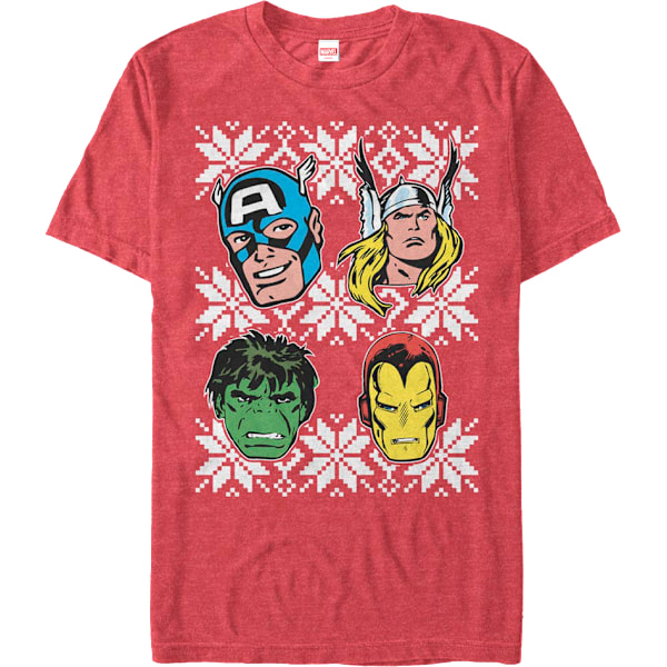 Avengers Snöflingor Marvel Comics T-Shirt Ny M