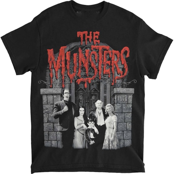 Munsters Munsters Familie Portræt Rød Logo T-shirt XL