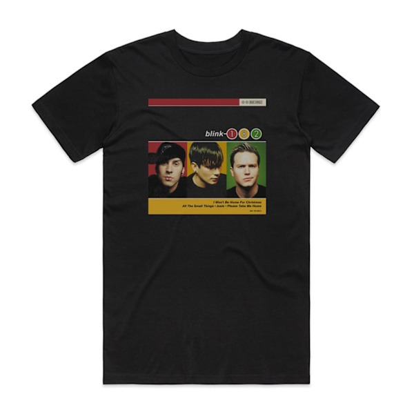 blink-182 I Wont Be Home For Christmas Album Cover T-Shirt Sort M