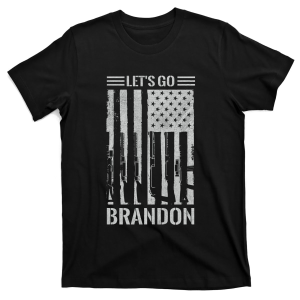 Lets Go Brandon Anti Biden USA Flagg T-skjorte XL