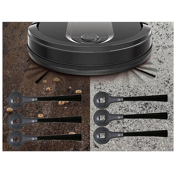 6 stk Robot Sidebørste Iq R101ae (rv1001ae), Iq R101 (rv1001) Rv1000 Ur1005ae