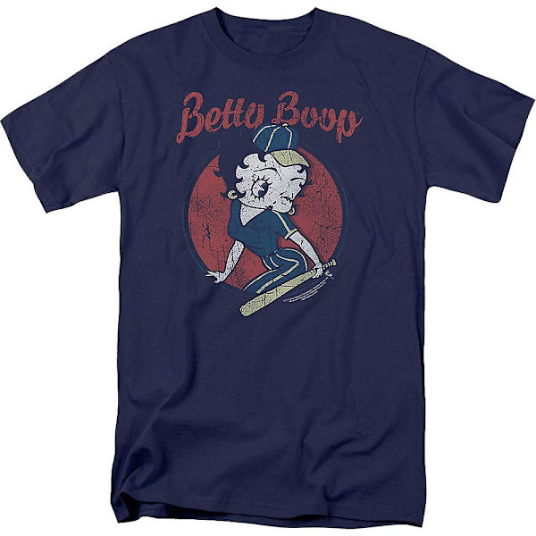 Baseball Betty Boop T-shirt L
