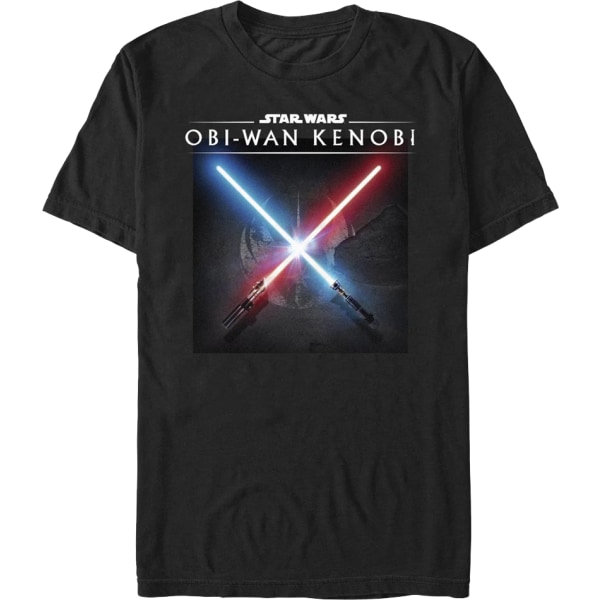 Obi-Wan Kenobi Darth Vader Kryssende Lys-sverd Star Wars T-skjorte XXXL