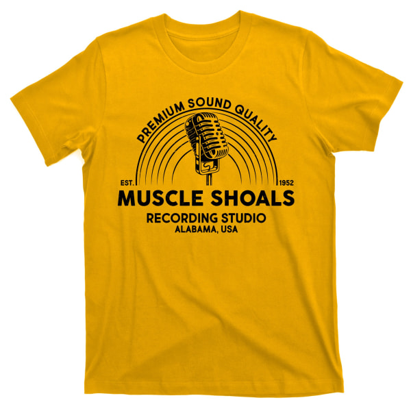 Retro Muscle Shoals Recording Studio Alabama USA Logo T-skjorte XXXL