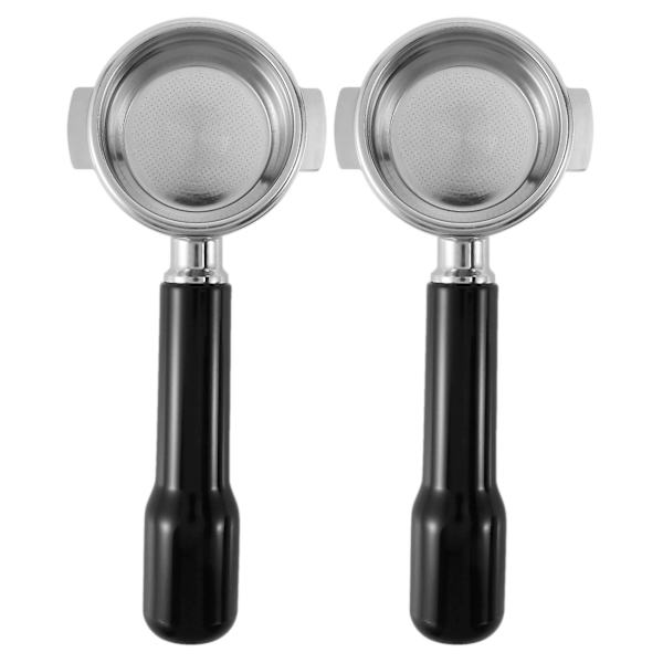 2X 58mm rustfrit kaffemaskine bundløs filterholder portafilter til / Expobar Dobbelt Mo