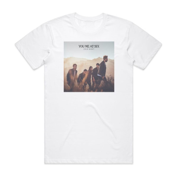 You Me At Six Cold Night Album Cover T-Shirt White M