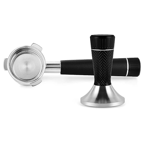 54 mm pohjaton portafilteri, 53 mm espresson tamppaaja 8-sarjan espressokoneille mustalla korilla