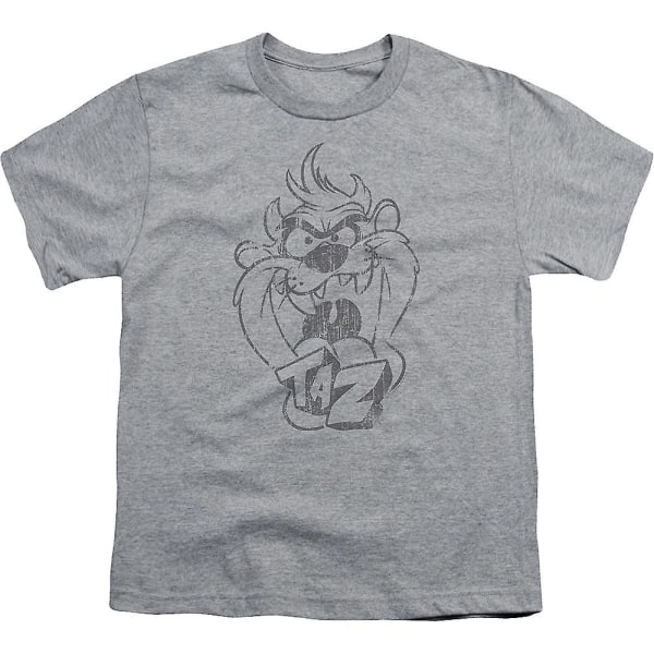 Youth Taz Sketch Looney Tunes skjorta M
