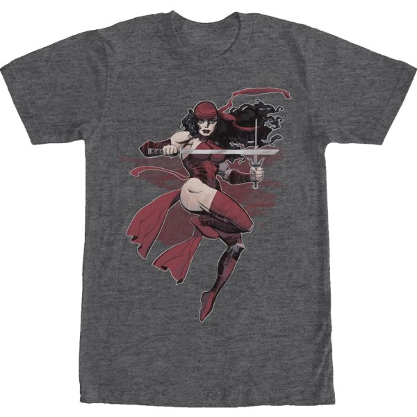 Elektra Action Pose Marvel Comics T-shirt Ny L