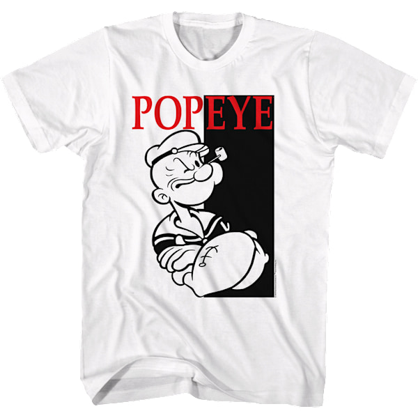 Ristiin kädet ristetyt Scarface -juliste Popeye -paita M