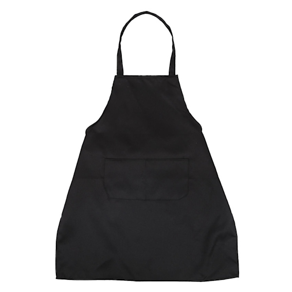 2 st Unisex Köksförkläden med 2 Fickor, Svart, Medium Storlek