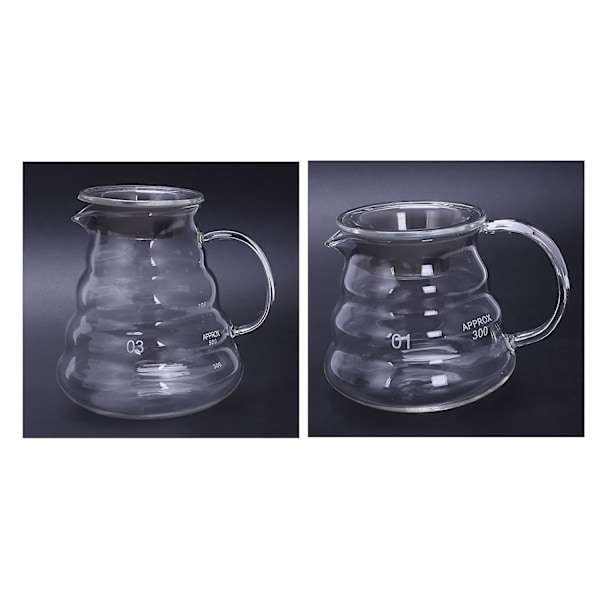V60 Häll-i-glas-kaffebryggare Perkolator Transparent 360ml