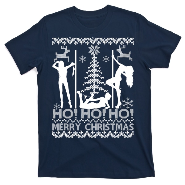 Ho Ho Ho Strippers Juletrøje med grim juletrøje-design XL