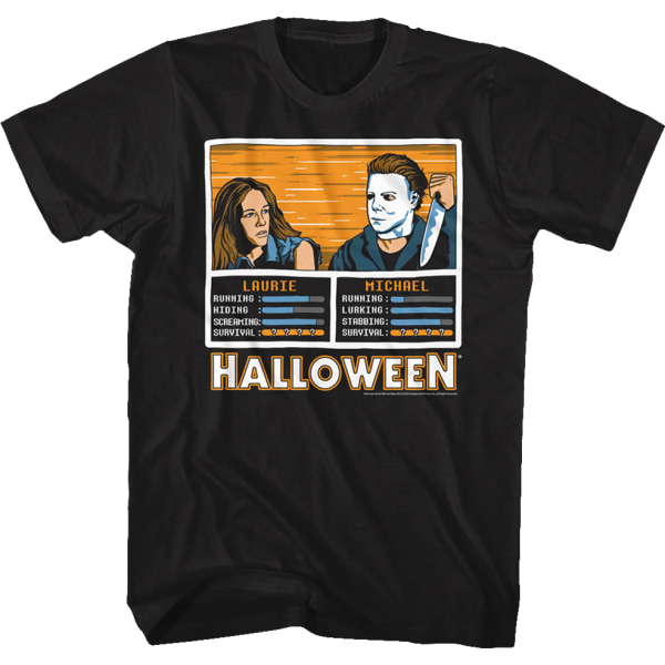 Laurie vs Michael Videospill Halloween T-skjorte M