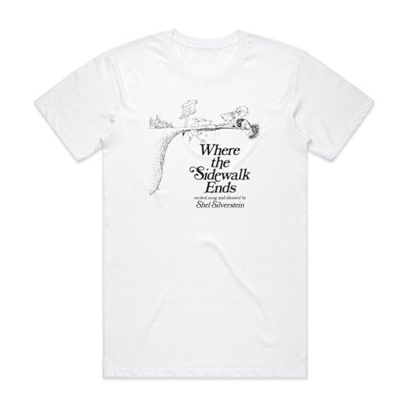 Shel Silverstein Where The Sidewalk Ends Album Cover T-shirt Vit XXL