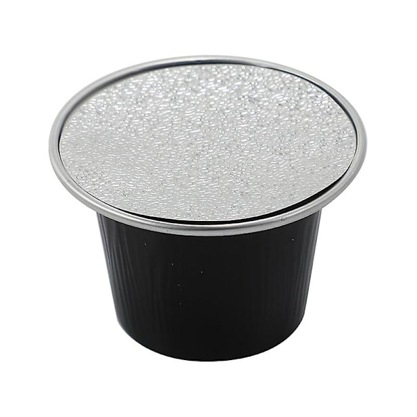 50 Set Refyllbara Kaffe Kapsel Koppar Engångs Kaffe Kapsel Förpackning Svart Cafe Tillbehör