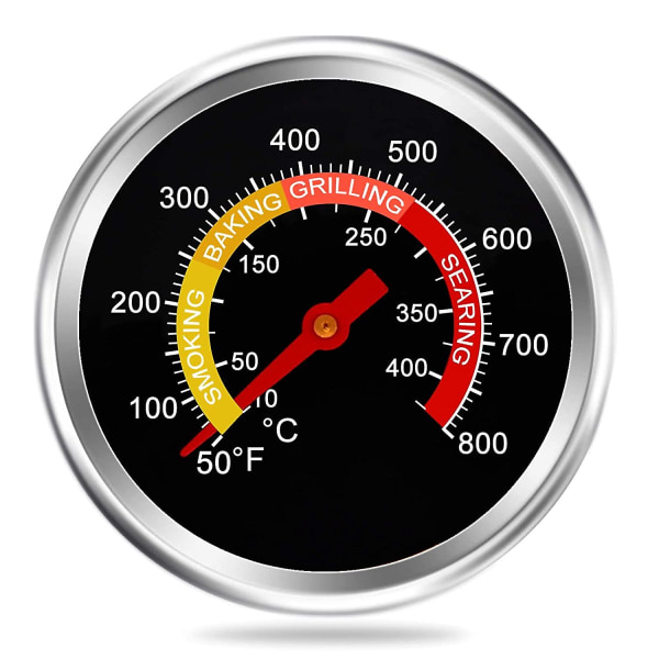 Grilltermometer Röktermometer Kolgrill Gropptermometer Värmeindikator