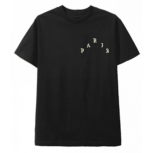 The Life Of Pablo Svart T-shirt Pablo Paris Beige Font XXXL