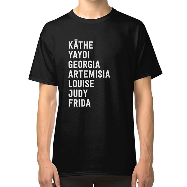 T-shirt för berömd kvinnlig konstnärs feministisk konsthistoria S