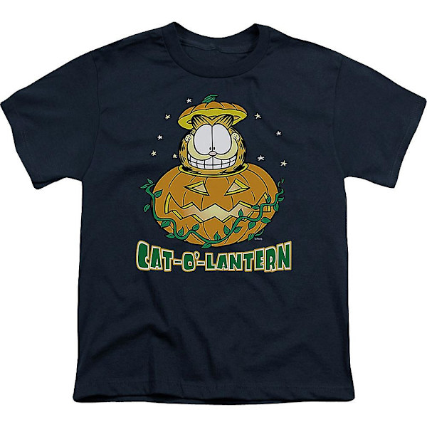 Ungdom Cat-O'-Lantern Garfield Skjorte M