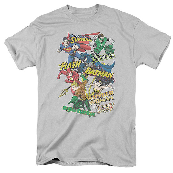 T-shirt med Justice League of America-karaktärer S