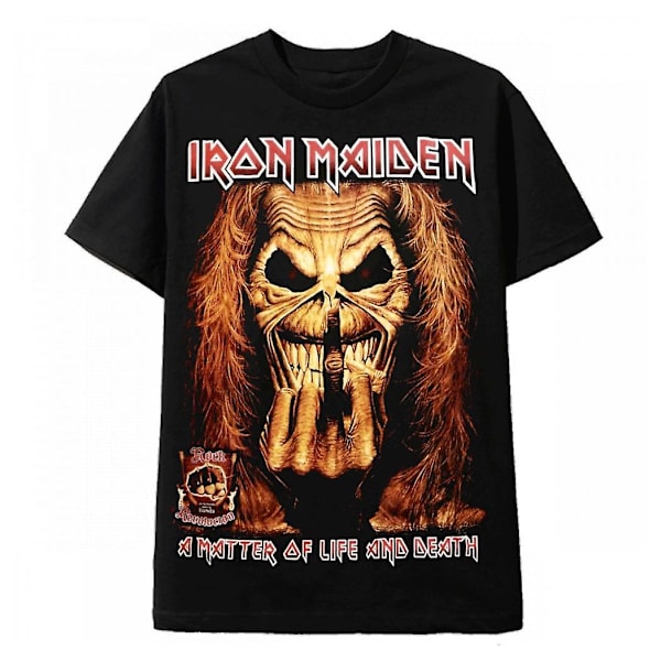 Vintage Rock Svart T-shirt Iron Maiden Revolution To Live XL