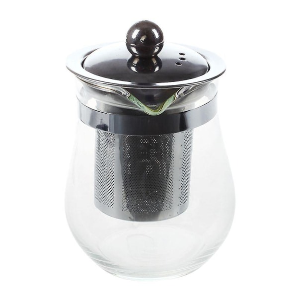 350ml Varmebestandig Transparent Glas Tekande Rustfrit Stål Blomst Tekande