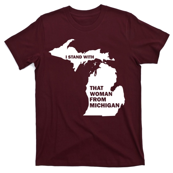 Jeg Står Med Den Kvinde Fra Michigan Social Justice T-Shirt L