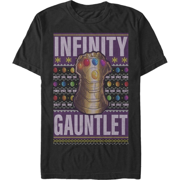 Infinity Gauntlet - Väärennös Ruma Paita Marvel Comics Joulu T-paita Uusi S