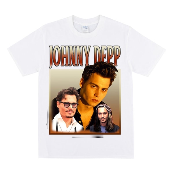 JOHNNY DEPP Hyllningströja White XXL