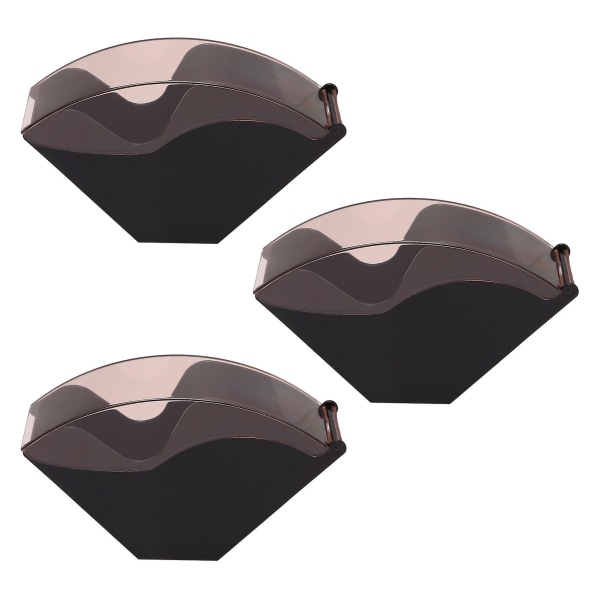 3X V60 Filterpapirholder/Kjeglefilterpapirboks Filterpapir Oppbevaringsstativ med Loppholder